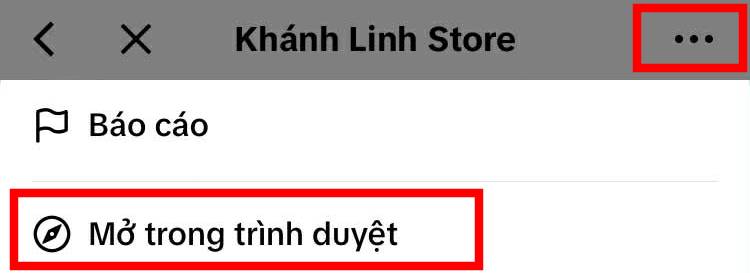 Hướng dẫn mở trong trình duyệt